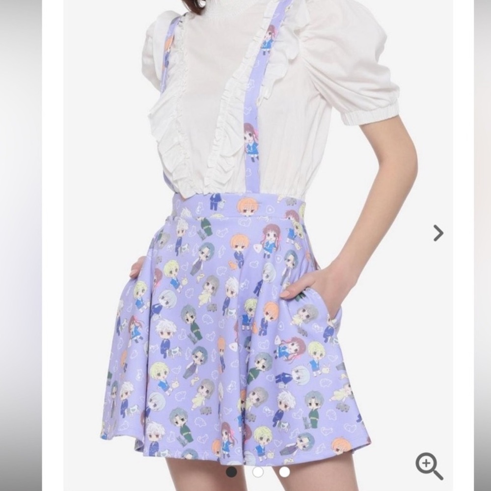 Suspended skirt, Size S Fruits Basket Chibi Characters Cosplay Lavender, purple